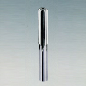Integrated cemented carbide straight handle straight groove reamer