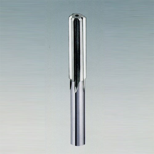 Integrated cemented carbide straight handle straight groove reamer