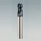 Carbide ball head milling cutter has three or four edges