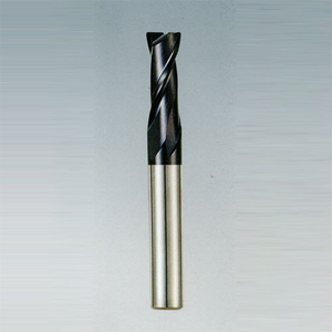 Carbide end mill with two edges